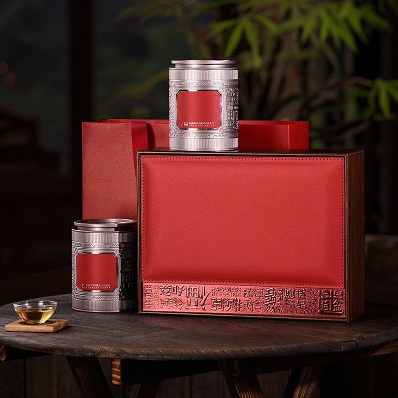 高档茶叶包装盒空礼盒半斤装古树红茶绿茶普洱茶通用茶叶礼盒空盒