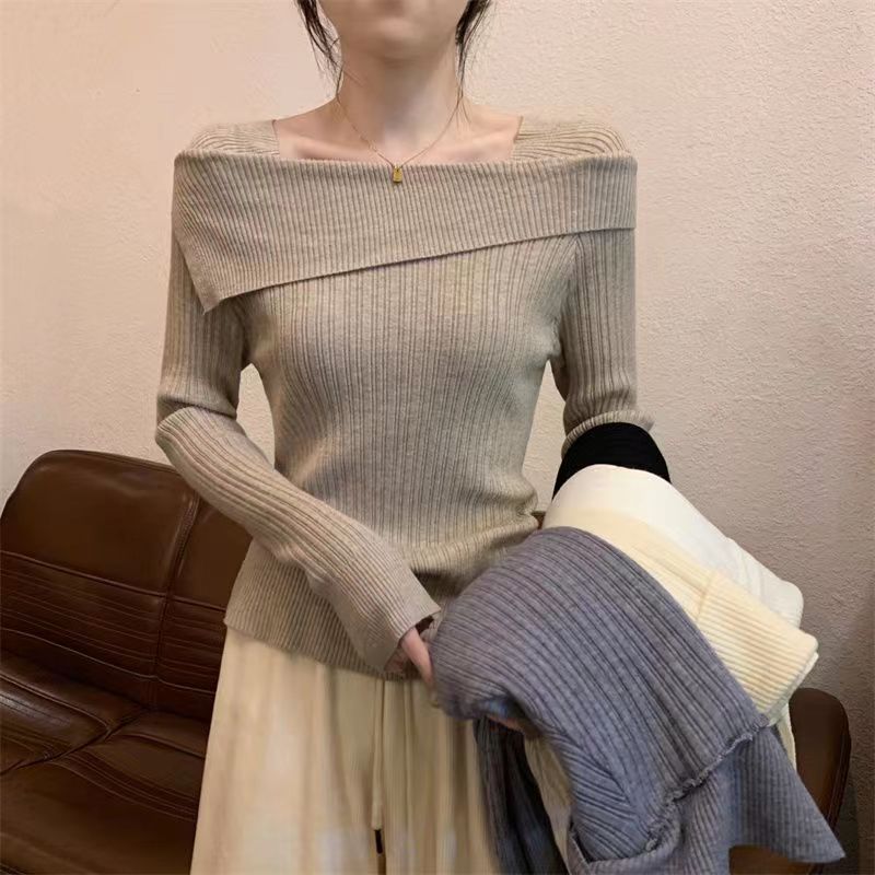 十三行高货爆款~衫女士新款打底衫内搭设计感小众高级感修身上衣|undefined