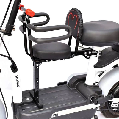 Electric car child seat, Yadea Electric Scooter Child - 308-thickened-single-seat-armrest-fence-backrest