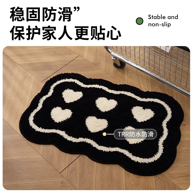 Alfombra de piso de baño alfombra absorbente de la puerta del baño del hogar alfombra de piso antideslizante estera de la puerta alfombra de baño