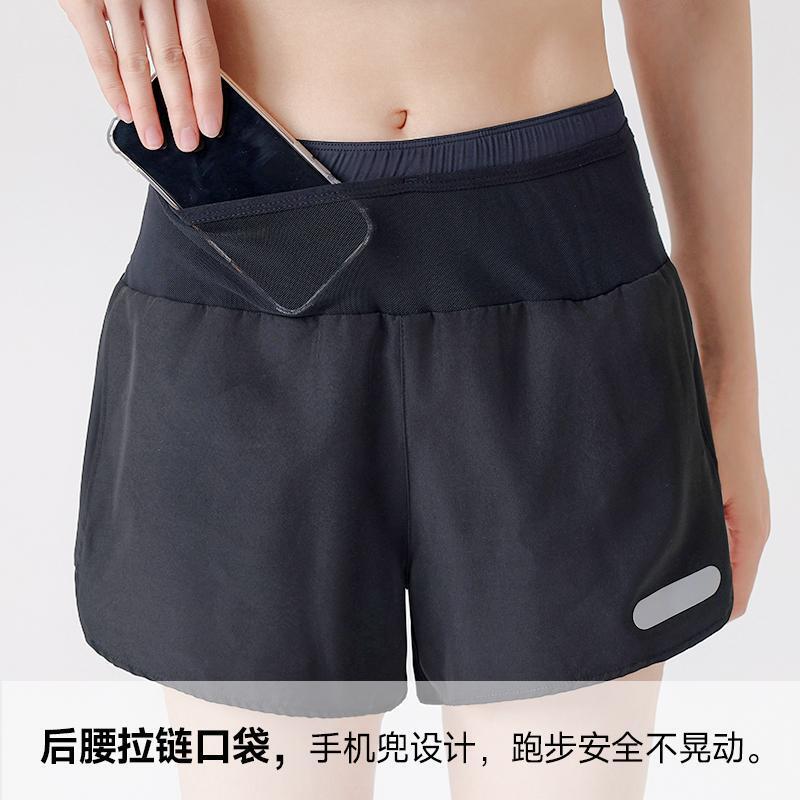 [Five Pockets] Ou Ruofeng Sports Shorts Yoga Fitness Pants Casual Thin Anti-running High Waist Outdoor
