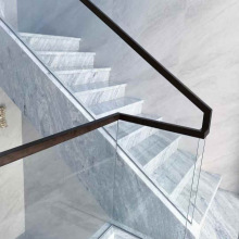 蓝水晶大理石楼梯踏步台阶别墅装修电光奢石背景墙天然