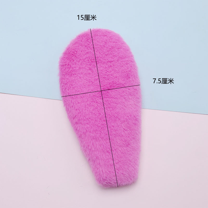 Nueva doble cara Orejas de conejo de felpa DIY headwear accesorios diadema sombrero flor material de embalaje decoración orejas grandes