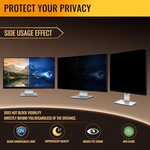Suitable for 21.5-32inch Monitors, Anti-Peep and Anti-Blue Light Screen Protector, Prevents Prying Eyes and Protects Privacy