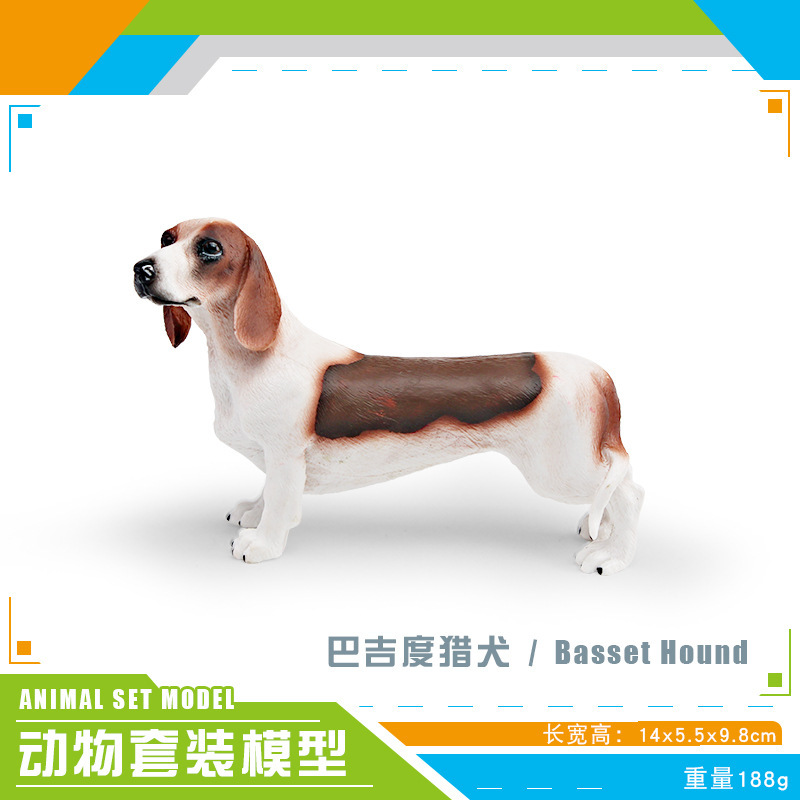 Exportación transfronteriza de simulación de perros de mascota modelo de perro de madera sólida grande Dobin Dorado Mesa Juguetes de decoración estática