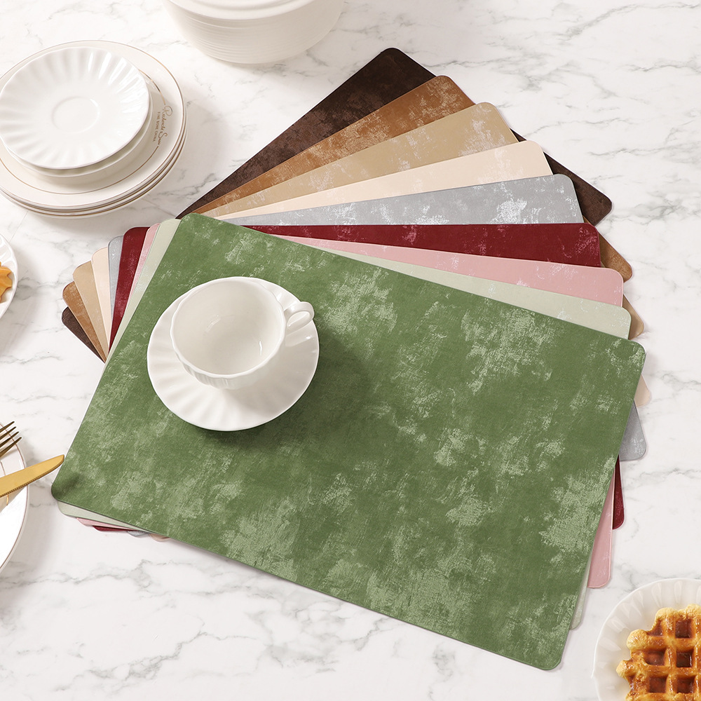 2025 nuevo almohadilla de mesa de seda almohadilla de aislamiento térmico de alta calidad almohadilla de mesa a prueba de agua a prueba de aceite de doble cara