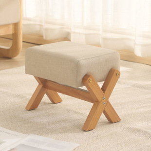 New shoe replacement stool office footrest stool new Chinese style home door shoe replacement stool soft stool