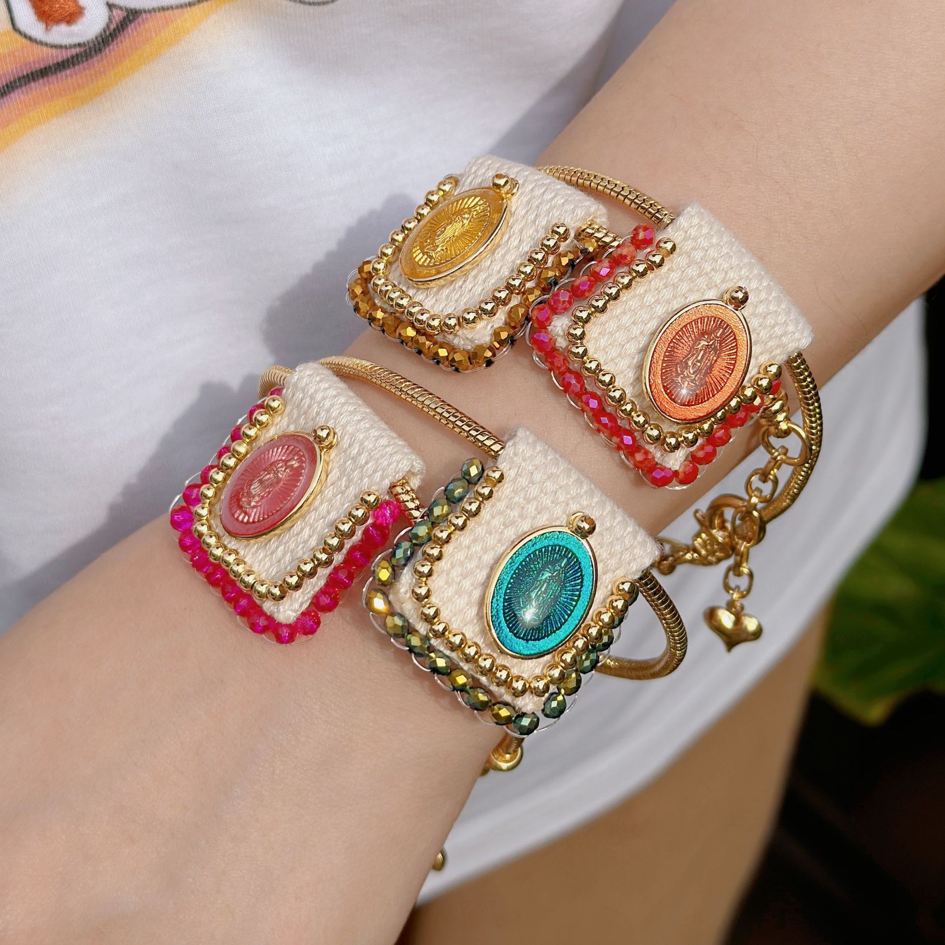 Bracelets Classification Copper Cute Sweet Plating Human Square Bracelets