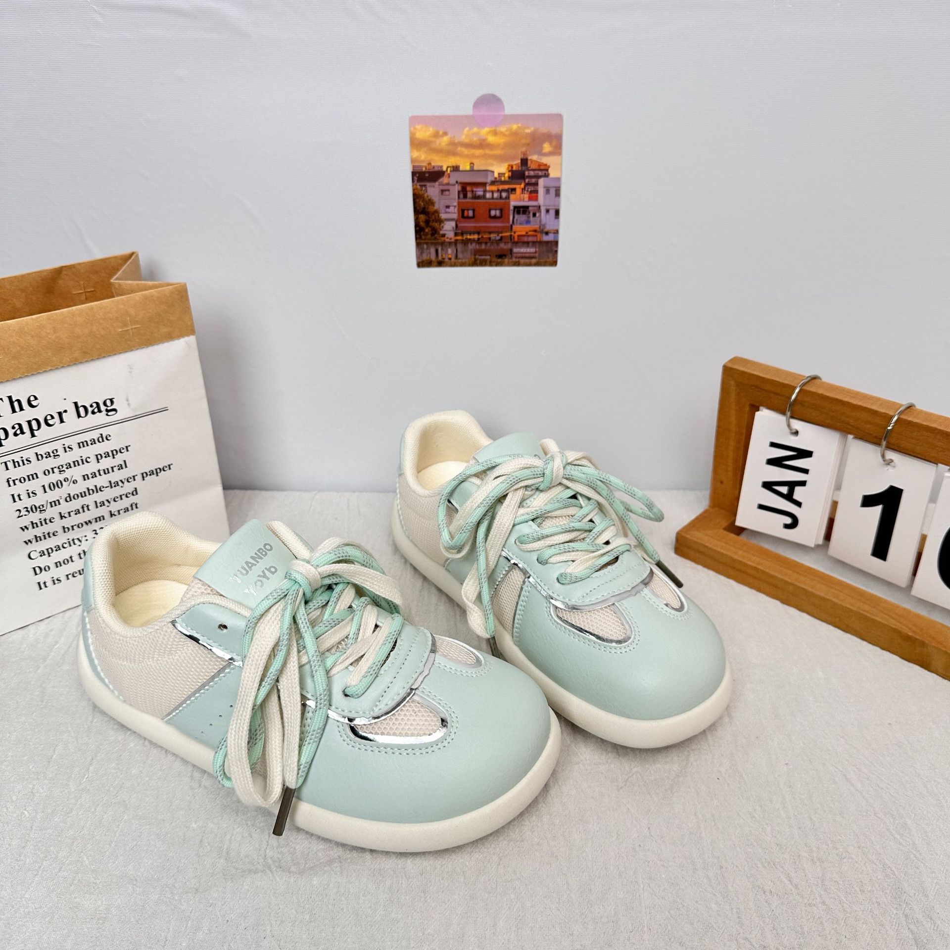 Yuanbo Dexun zapatos blancos mujer 2025 nuevos zapatos deportivos ins zapatos casuales de moda zapatos de lona de todo fósforo image 8