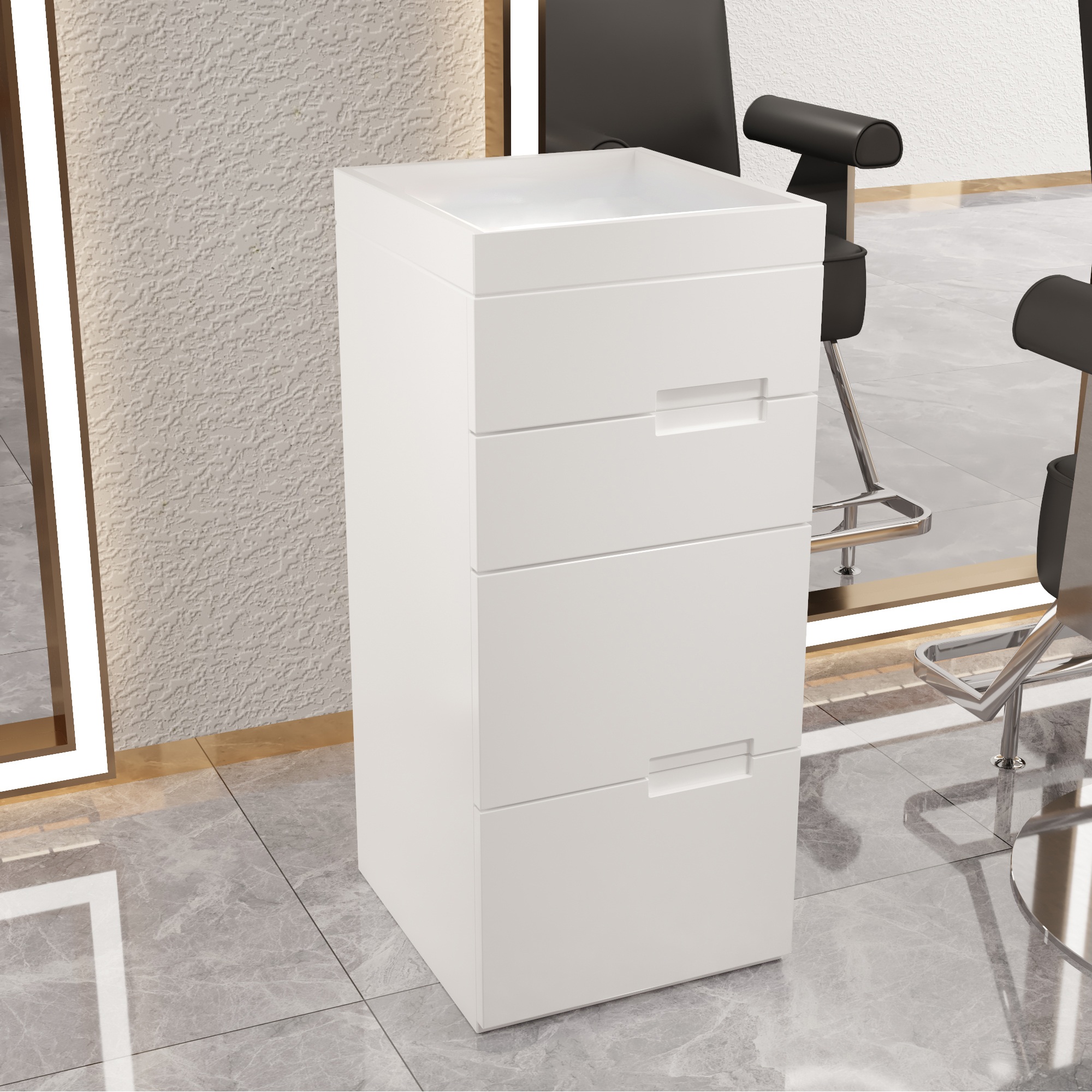 Nuevo gabinete de herramientas de peluquería de alta calidad gabinete de salón de peluquería carro móvil sin instalación móvil gabinete de herramientas de almacenamiento de madera sólida