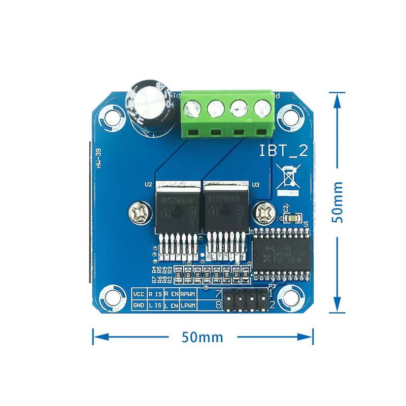ハイパワー知能車モータ駆動モジュールBTS7960 43A限流制御半導体冷凍駆動|undefined