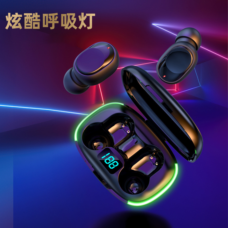 Auriculares Bluetooth populares de Y70Y60 Y80 Y50 con el modelo privado directo TWS de la fábrica de carga inalámbrica con la exhibición del poder