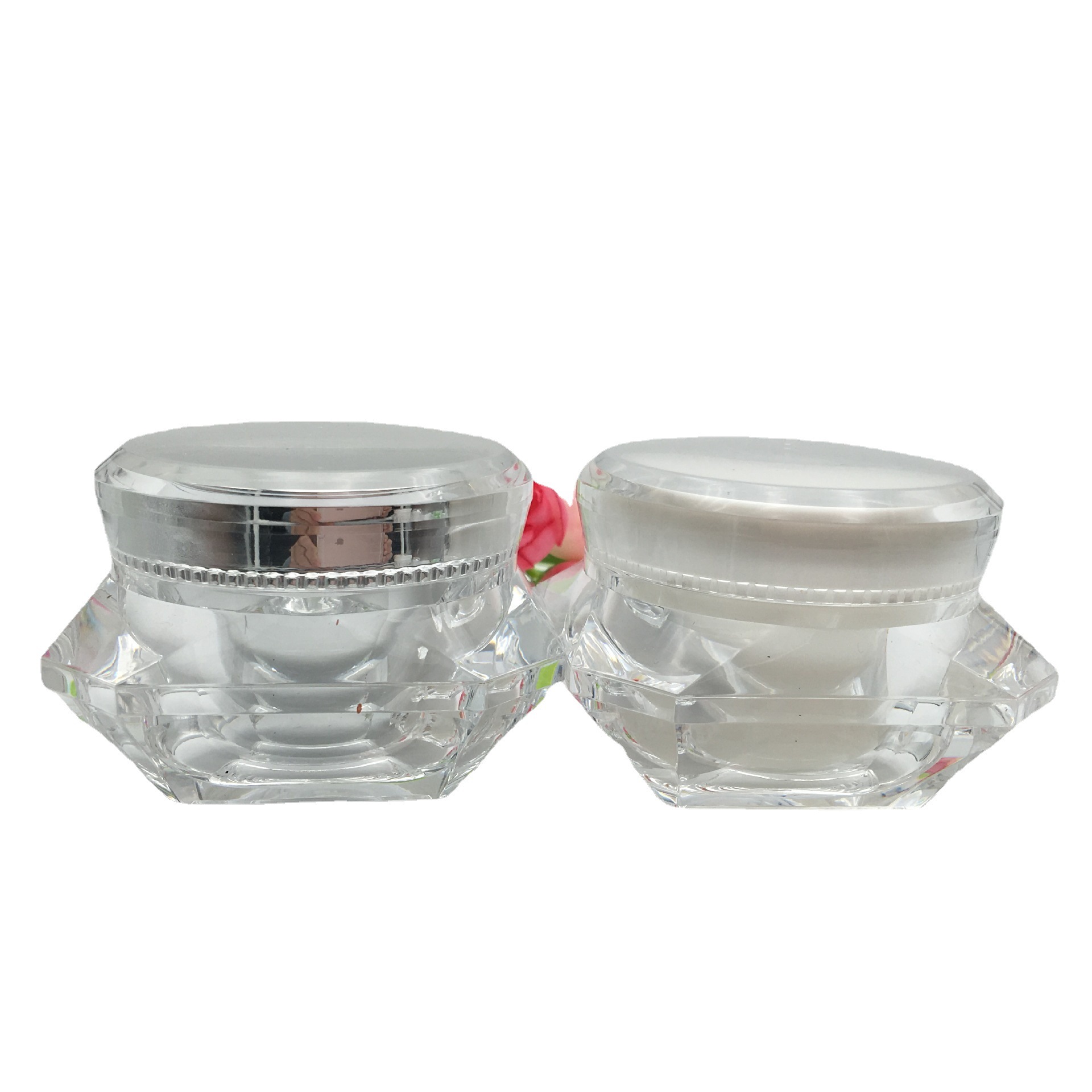 亚克力瓶高档钻石瓶5g塑料瓶化妆品瓶5ml塑料瓶子现货试用装瓶子