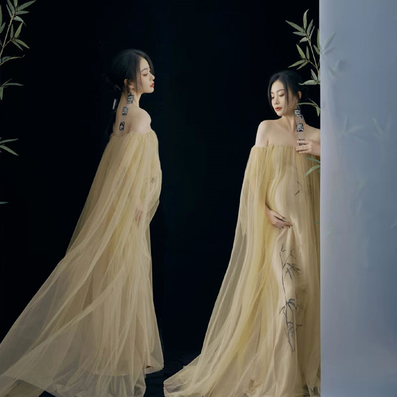 New fashion personalized pregnant women photography clothing studio photography pregnant women dress Art Photo maternity photo dress