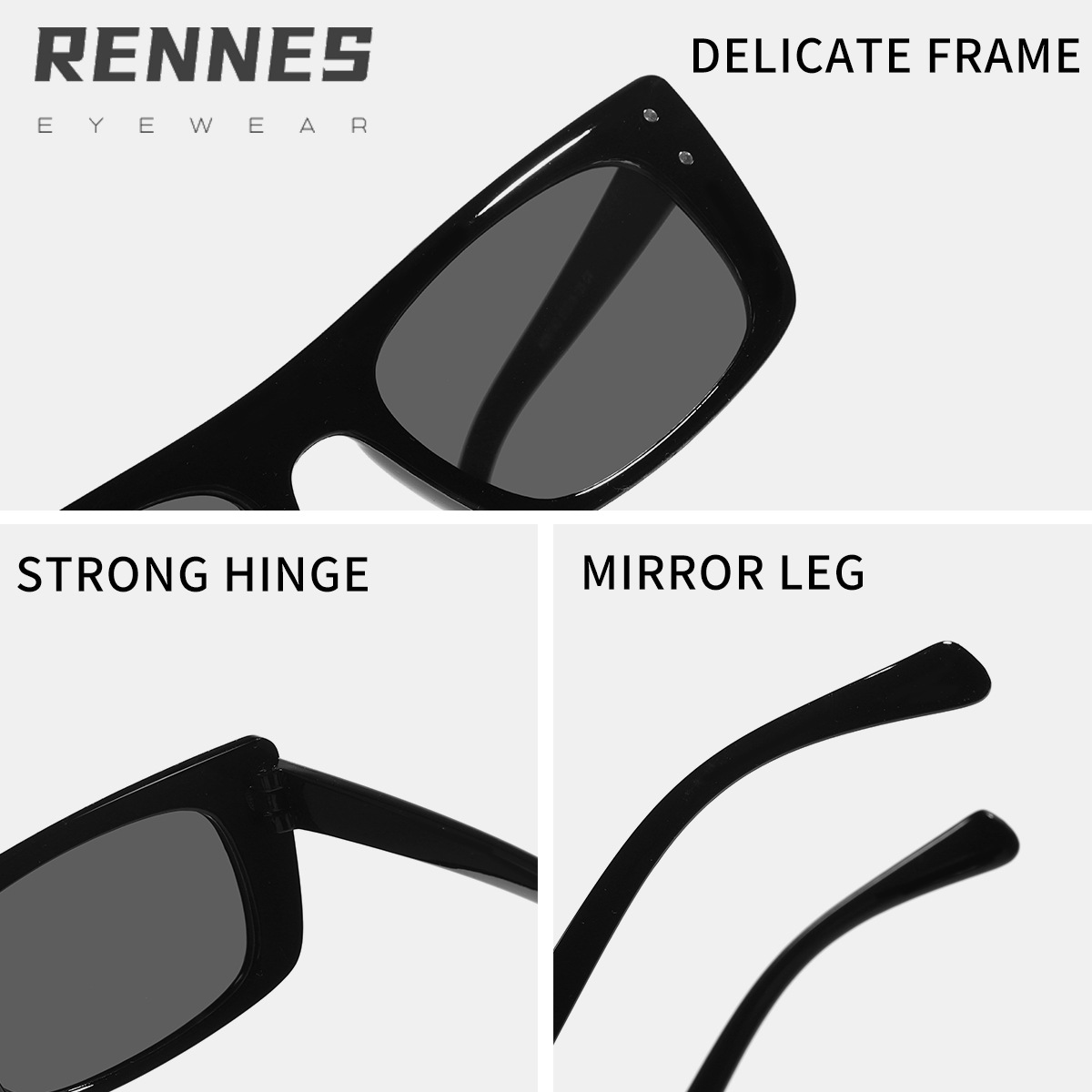 2023 nueva caja Mitin gafas de sol ins estilo personalizado gafas de sol a prueba de rayos UV UV400 gafas de sol