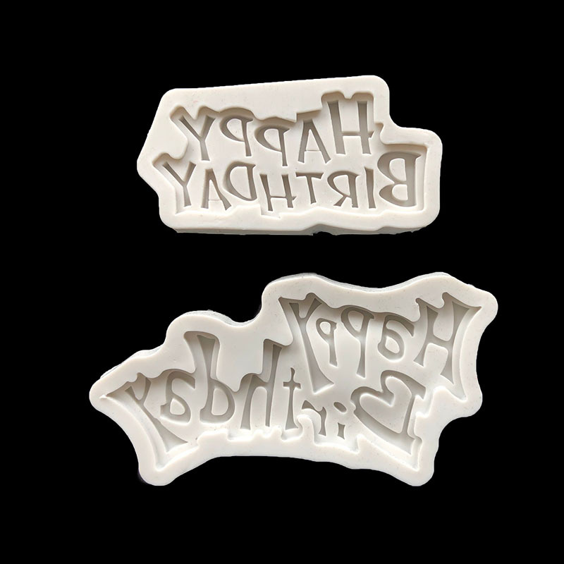 Feliz cumpleaños palabra inglesa tarjeta chocolate decoración Flip Cake