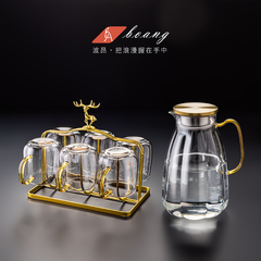 創意杯子家用喝水杯客廳耐熱防爆玻璃杯套裝簡約帶把泡茶杯ins榕