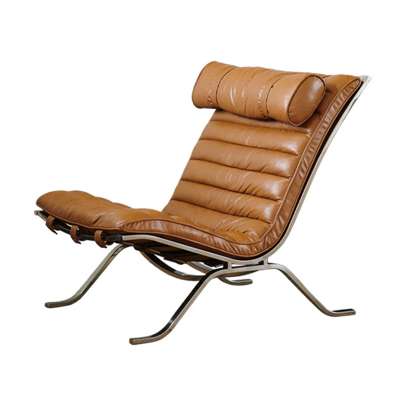 Ari Chair Sofá de diseño retro hierro forjado silla de relajación lujoso simple estilo medieval sillón de acero inoxidable