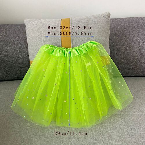 Children's stage performance costume props Cosplay skirt Children's Day tutu star skirt three-layer gauze skirt