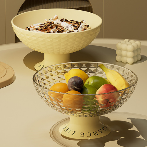 Internet celebrity fruit plate, home living room coffee table, candy snack plate, light luxury style, high appearance, drainable large capacity fruit plate