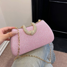 Woman bags女士包包2025新款欧美时尚亮星复古质感单肩链条晚宴包