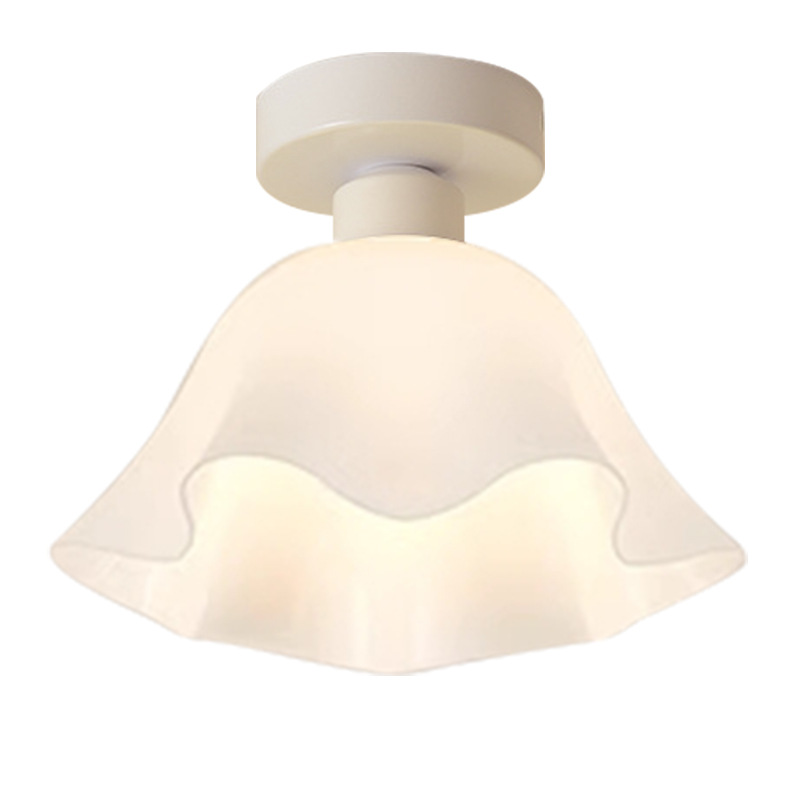 Crema de estilo araña de luz del pasillo luz del Pasillo moderno minimalista balcón lámpara flor escaleras guardarropa Luz de Entrada