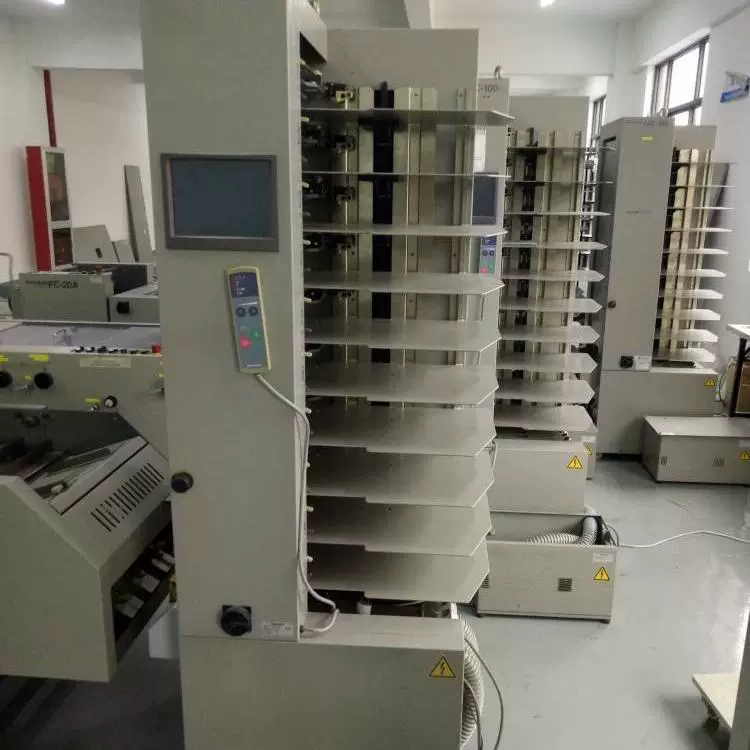 全自动10格搓轮式高速配页机 捡页机 铜版纸分册机