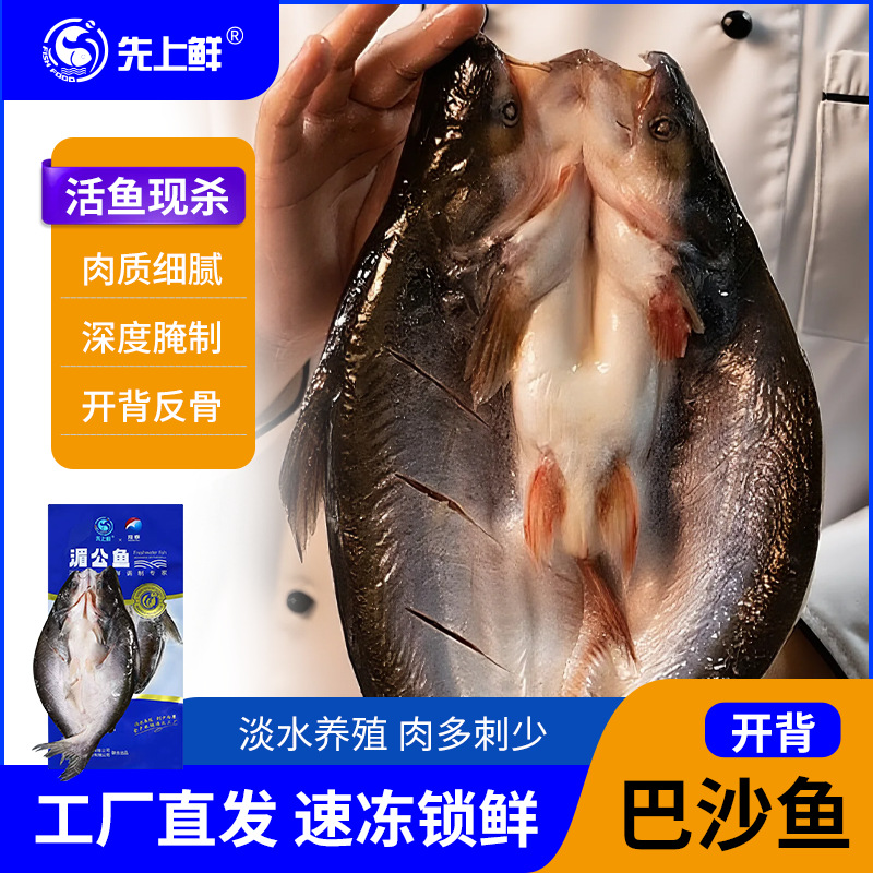 开背巴沙鱼新鲜冷冻整箱20斤湄公鱼无刺烤鱼半成品凌波鱼商用批发