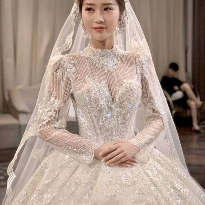 French main wedding dress 2021 new bride...