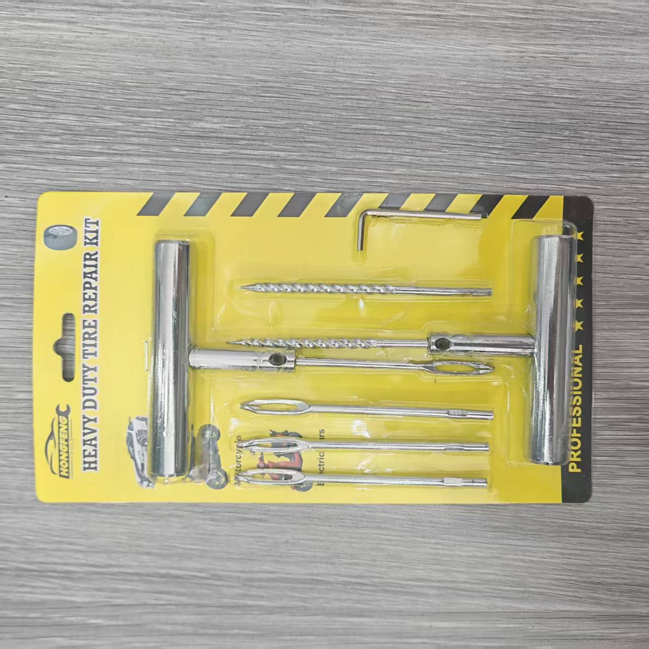 Aliexpress Hot-Selling 10-Piece Alloy Steel Car Tire Repair Tool Set Vacuum Tire Repair Tool Set in Stock
