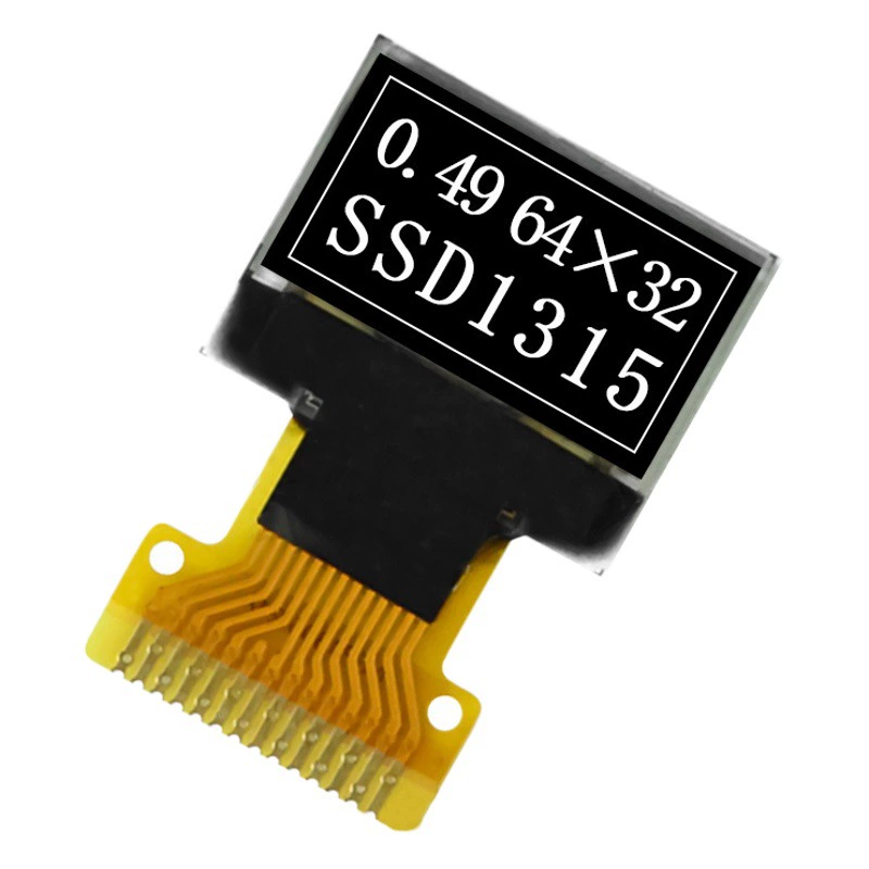 0,49 дюймовый OLED-дисплей OLED-экран 6432, монохромный SSD1315, совместимый с SSD1306 ЖК-экраном небольшого размера