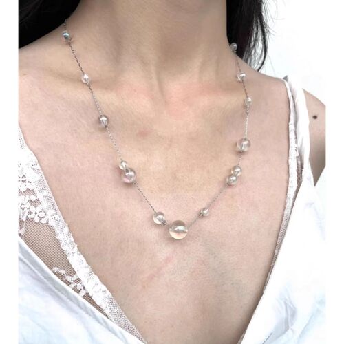 Baroque Star Pearl Necklace for Women, Lockchain with French High-End Style, Elegant and Versatile Pendant Necklace, Unique Sweater Chain