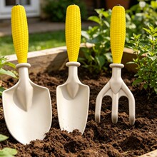 蔬菜种子幼儿园儿童种植铲子户外玩具挖沙小盆栽赶海小耙子三件套