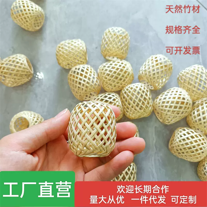 潮汕手工竹编小灯笼文创油纸迷你小灯笼diy古风挂件手提灯笼批发