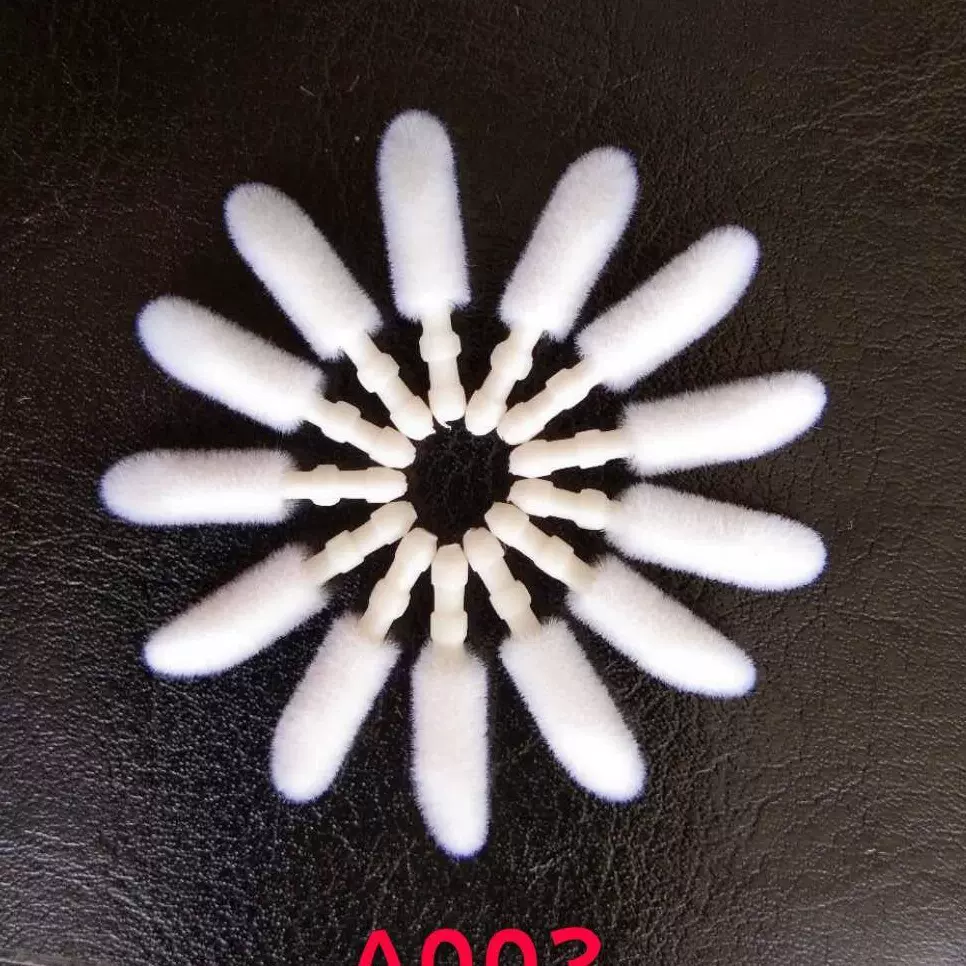 源头厂家批发直营植绒唇彩棉头  唇刷头  唇膏刷头 植绒棉头