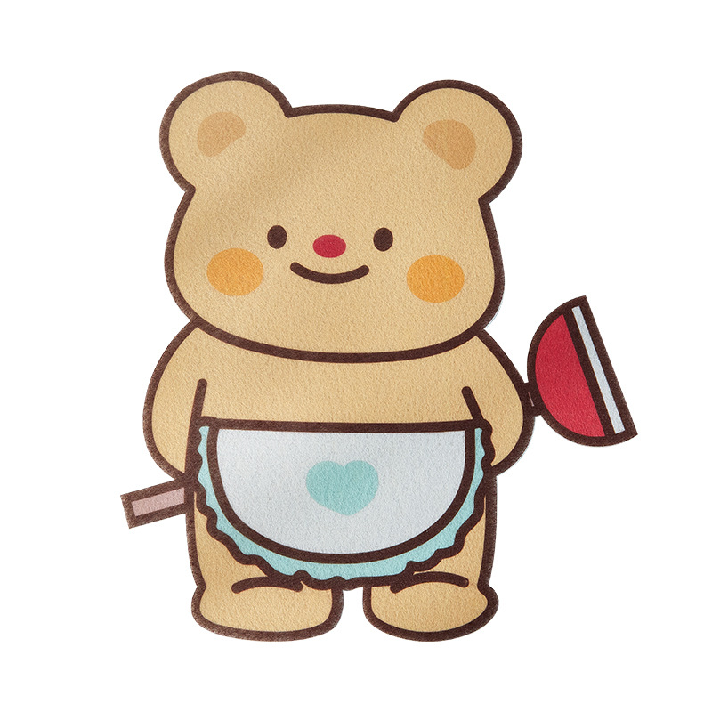 Cheese Bear desodorizador inodoro autoadhesivo para eliminar olor extraño fieltro perfumado adhesivo inodoro asiento de dibujos animados adhesivo decoración