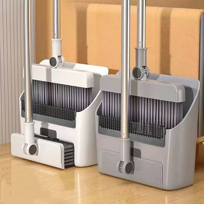 New Broom and Dustpan Set for Home Use, Soft Bristles That Don'T Stick to Hair, Dustpan and Floor Brush, Cleaning Broom