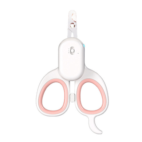 Cross-border pet supplies new pet nail clipper cat nail clipper led blood line pet nail clipper charging
