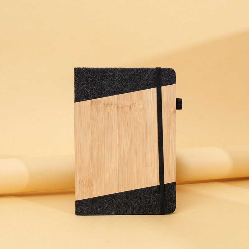 Imitación de bambú y madera cuaderno puede DZa5 libro de alto valor de color color de cuero duro cuaderno de mano papelería transfronteriza al por mayor