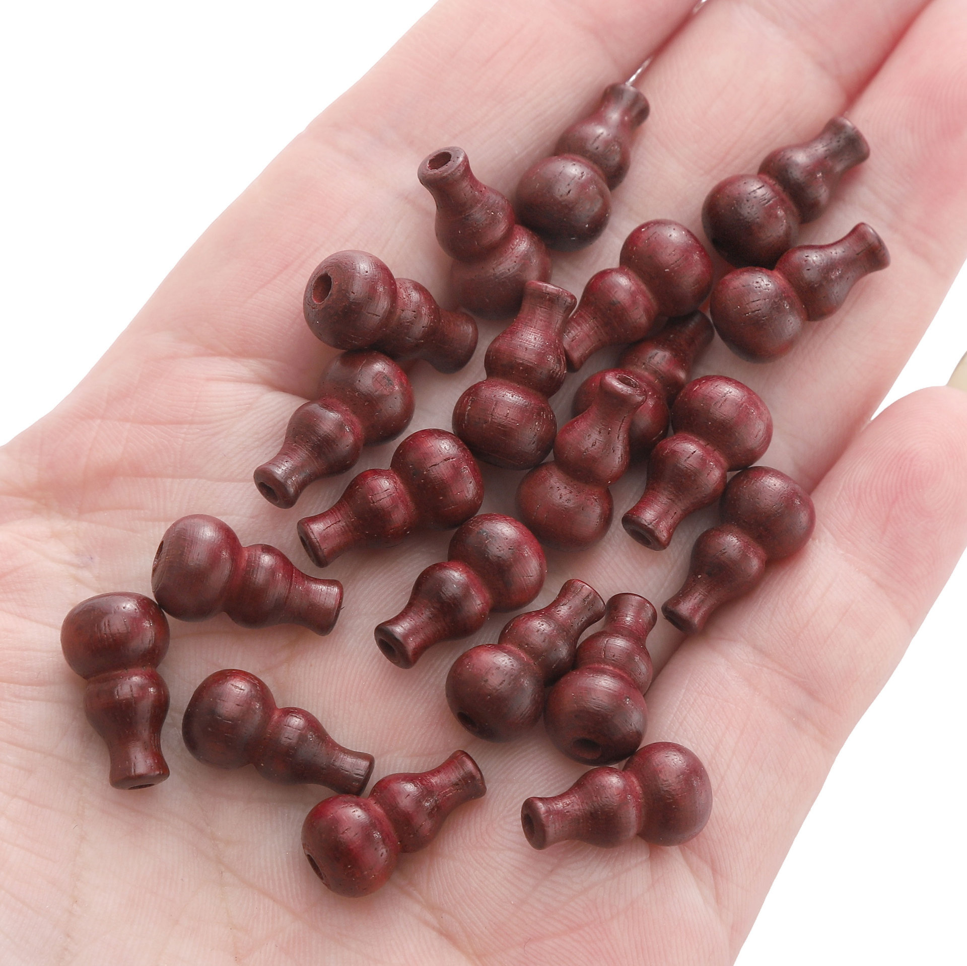 Guofengwen juega Ping An Fu cuentas de madera hechas a mano DIY colgantes de cuentas de cadena de material de teléfono móvil accesorios de cuentas a granel