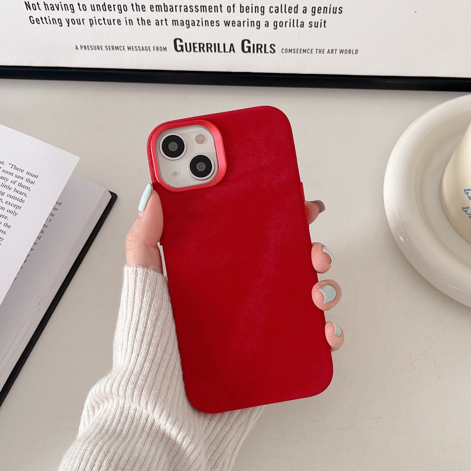 Magnetische Flanell Handyhülle Für Iphone 17 Pro Max Schutzhülle_voghion.com