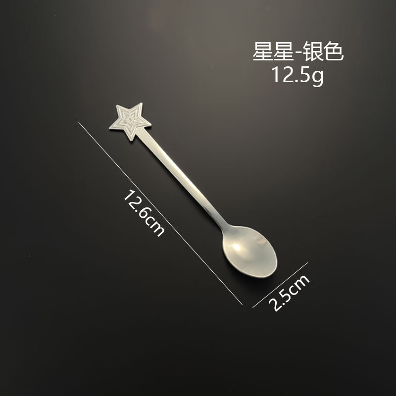 跨境不锈钢圣诞餐具甜品冰淇淋咖啡勺创意圣诞勺礼盒装圣诞勺套装|undefined