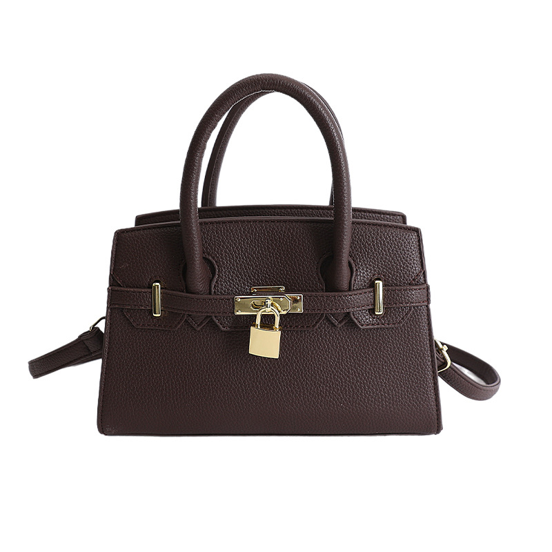 Bolso para mujeres 2026 nuevo estilo de alto nivel lichi estampado bolso de platino portátil de alto nivel de moda versátil bolso de hombro inclinado