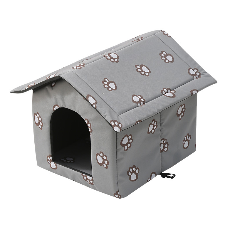 Cena para gatos callejeros Cena para perros Four Seasons Universal CASA para perros y gatos Al aire libre Cena para mascotas extraíble y lavable Cena para gatos plegable Casa de villa para gatos