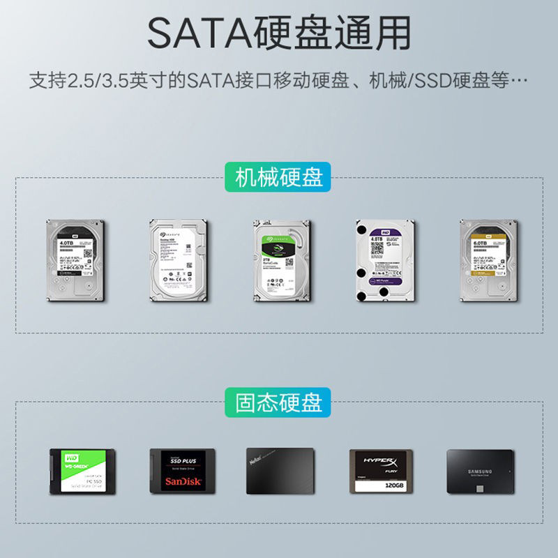 3,5 pulgadas SATA puerto serie de aleación de aluminio USB2.0 caja de disco duro móvil escritorio externo caja de disco duro móvil