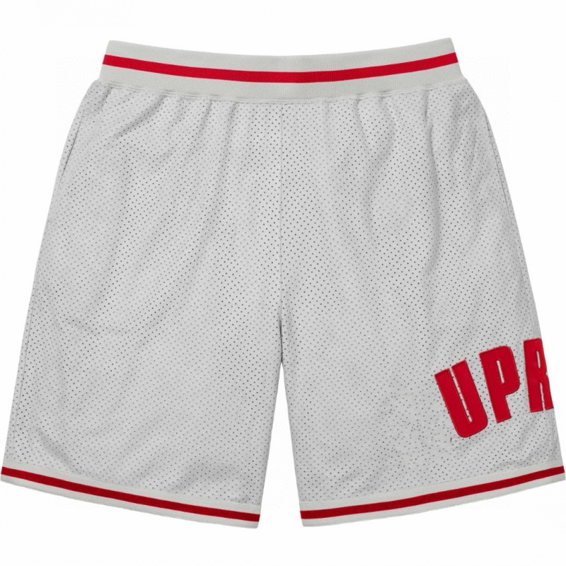 Supreme Mesh Varsity Basketball Shorts Paisley White