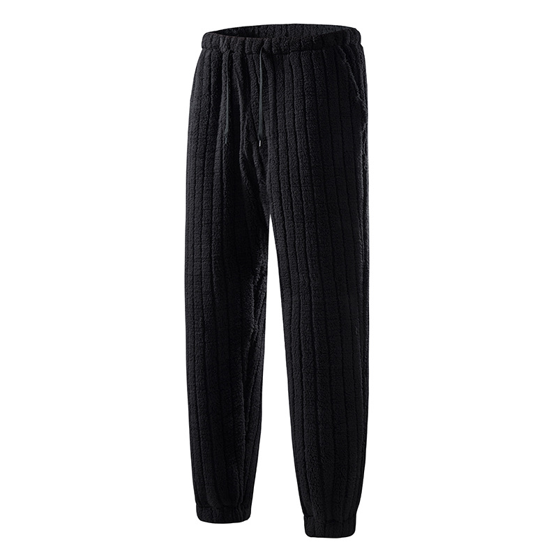 25659 Pants, cross-border exclusive, European size, autumn/winter fabric, scalloped stripes, straight leg, slim fit, jacquard, wrinkle-resistant, new style.