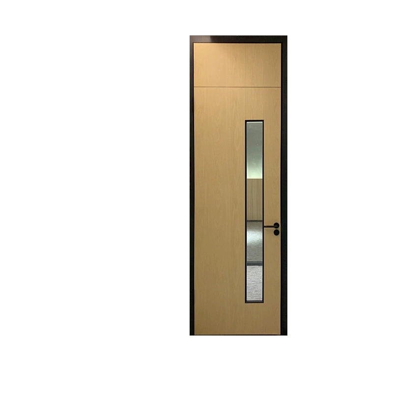 Деревянная дверь для ванной комби solid wood стеклянная плоская дверь внутренняя комната спальня одна дверь алюминиевая рама стеклянная дверь