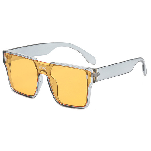 New Fashion Large Face Slimming Round Frame Sunglasses for Instagram Influencers, Unisex Street Style Sunglasses