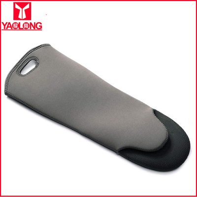 加厚隔熱潛水料微波爐手套烤箱烘焙防燙耐高溫橡膠燒烤潛水布手套